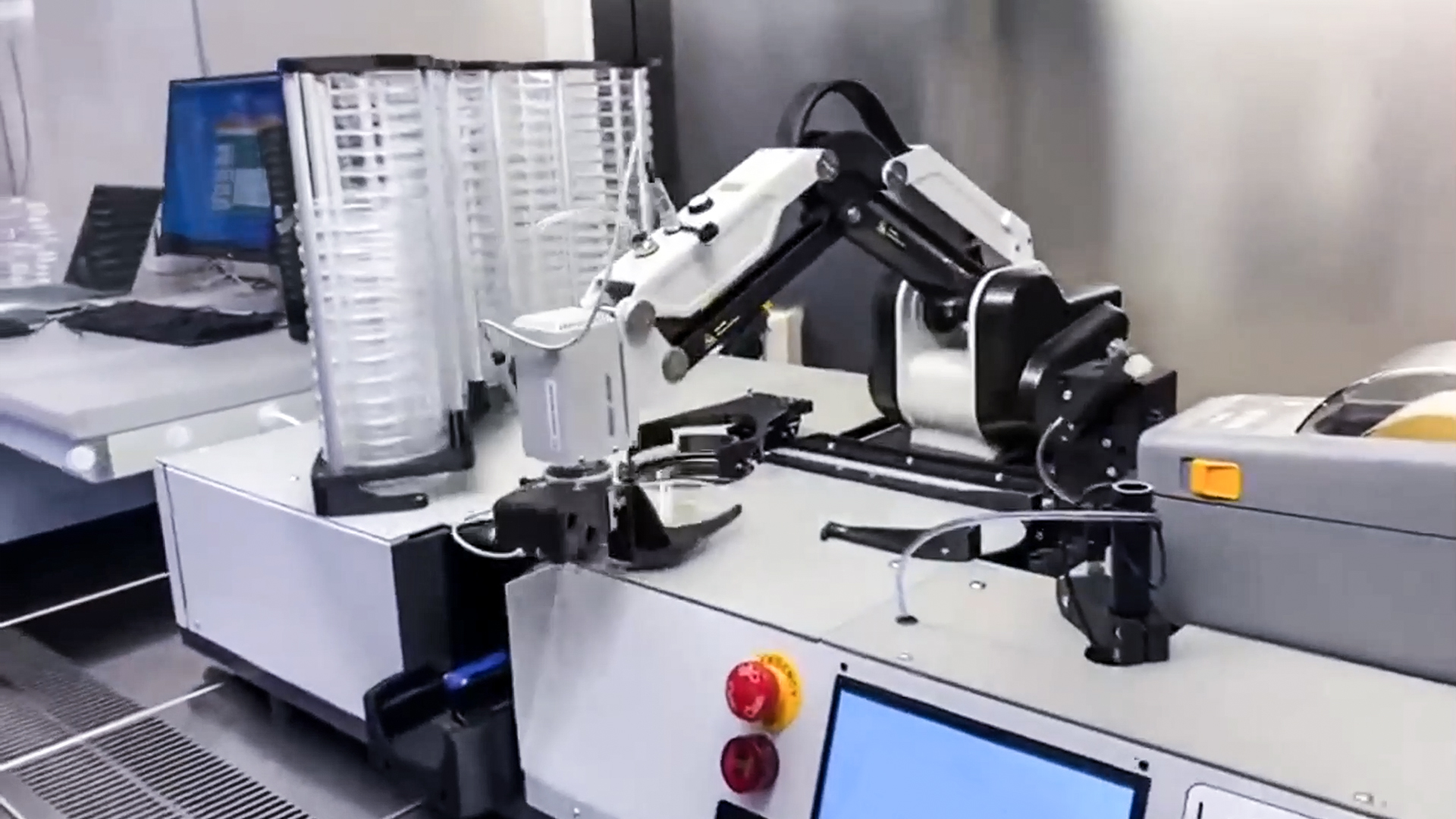 越疆科技,越疆,越疆機器人,越疆官網,dobot,協作機器人,越疆協作機器人,協作機械臂,協作機械手,自動化機械臂,協作機器人品牌,協作機器人制造商,協作機器人研發,具身智能機器人,協作機器人,科研行業應用,樣本收集,樣本運輸,離心處理,化學處理,樣本歸檔,運行效益,安全功能,可靠性認證,化學物品取樣,裝填,重復定位精度,減少實驗傷害,減輕負擔、材料科學實驗室